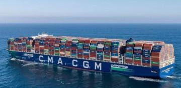 French container ship makes rare Strait of Hormuz crossing