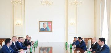   Prezident İlham Əliyev Slovakiya Milli Şurası sədrinin başçılıq etdiyi nümayəndə heyətini qəbul edib  