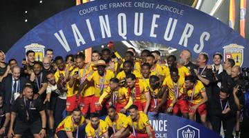 Lens beat Nice to win French Cup for first time