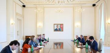   President Ilham Aliyev receives delegation led by the EU High Representative  