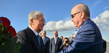 Türkiye's Erdogan arrives in Kazakhstan to attend Turkic summit