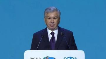 Uzbek president expresses gratitude to Azerbaijani leader for flawless organization of WUF13