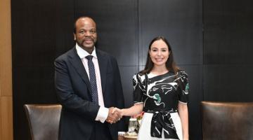 Leyla Aliyeva meets with King Mswati III of Eswatini