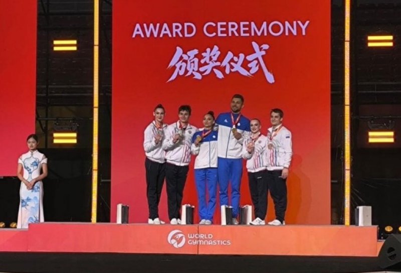 Çində keçirilən Dünya Kubokunda Azərbaycan gimnastları qızıl medal qazanıblar