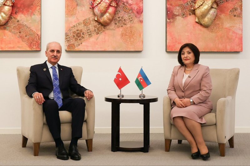 Milli Məclis və TBMM sədrlərinin görüşündə strateji müttəfiqlik münasibətləri müzakirə olunub
