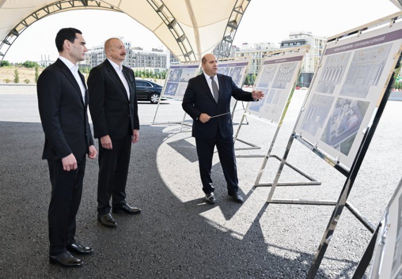   Azerbaijani, Turkmen presidents visit destroyed sites in Fuzuli city  