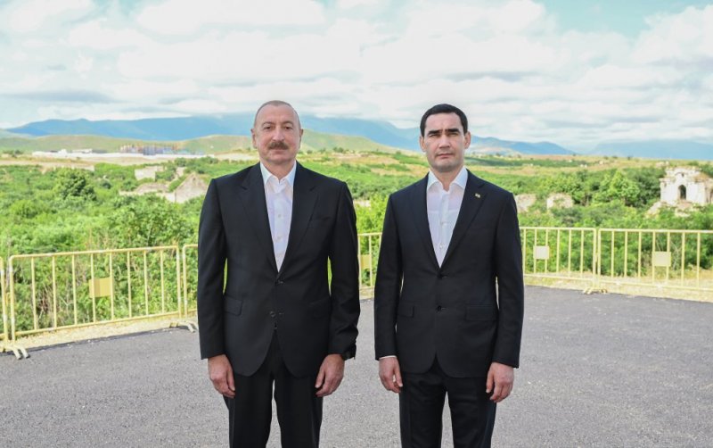 2026/06/2-1782206477.jpg + Azerbaijani, Turkmen presidents visit destroyed sites in Fuzuli city News about - Azerbaijani, Turkmen presidents visit destroyed sites in Fuzuli city