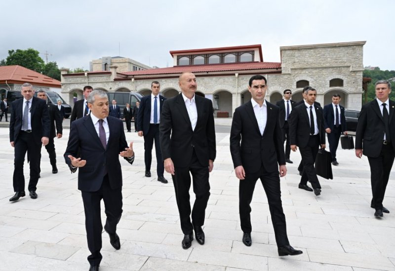 News about - Presidents Ilham Aliyev and Serdar Berdimuhamedov view bullet-riddled busts of Azerbaijan’s prominent figures in Shusha