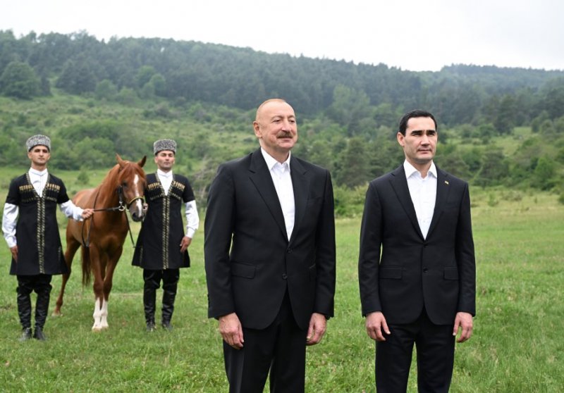 2026/06/3-1782218362.jpg + Azerbaijani president gifts Garabagh Horse to Turkmen counterpart News about - Azerbaijani president gifts Garabagh Horse to Turkmen counterpart