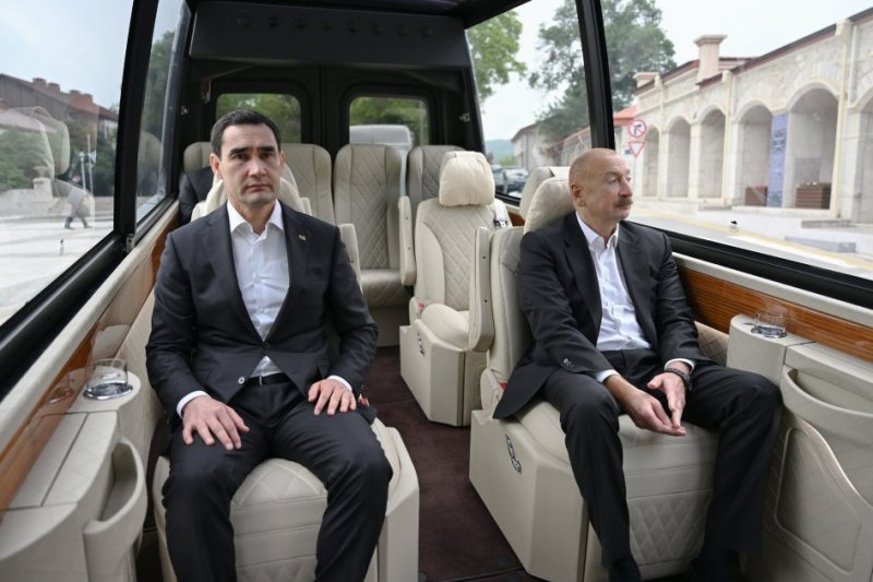 News about - Presidents Ilham Aliyev and Serdar Berdimuhamedov view bullet-riddled busts of Azerbaijan’s prominent figures in Shusha
