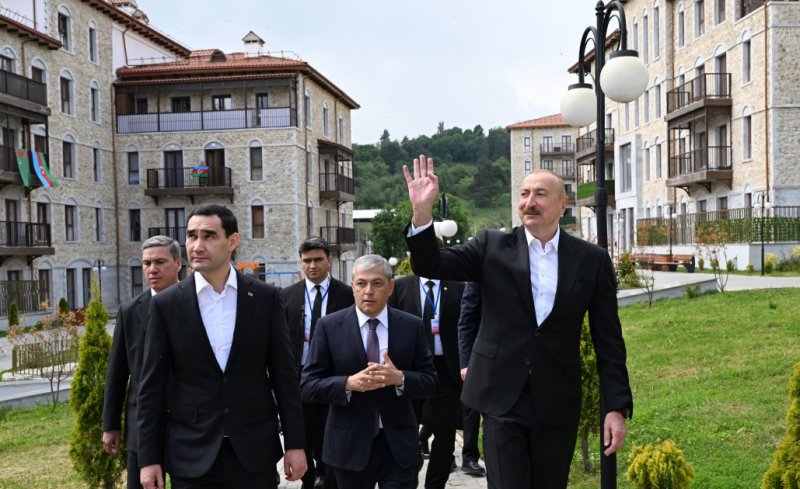 2026/06/6-1782216576.jpg + Azerbaijani, Turkmen presidents visit first residential complex built in Shusha City News about - Azerbaijani, Turkmen presidents visit first residential complex built in Shusha City