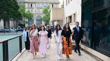 Leyla Əliyeva və Arzu Əliyeva Dənizkənarı Milli Parkda açılış və təqdimat mərasimlərində iştirak ediblər