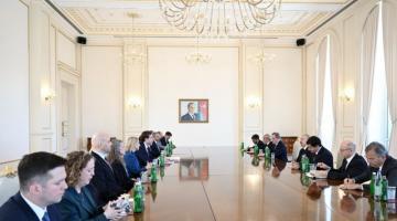   President Ilham Aliyev receives U.S. delegation led by Assistant Secretary of State  