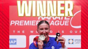 Azerbaijan's Zaretska claims gold at Karate 1 Premier League