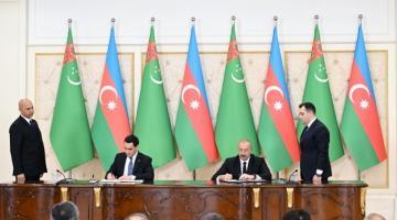 Azerbaijan, Turkmenistan exchanged documents signed