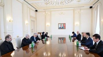   President Ilham Aliyev receives delegation led by Iran's Ghalibaf  