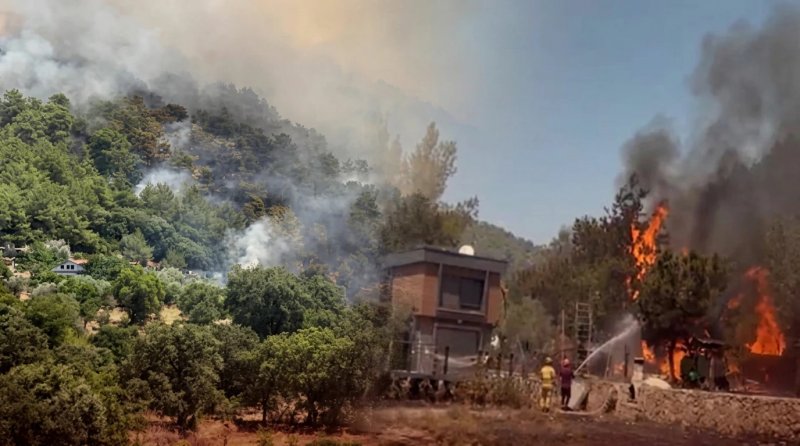 Türkiyənin Muğla və Antalya vilayətlərində meşə yanğınları genişlənib