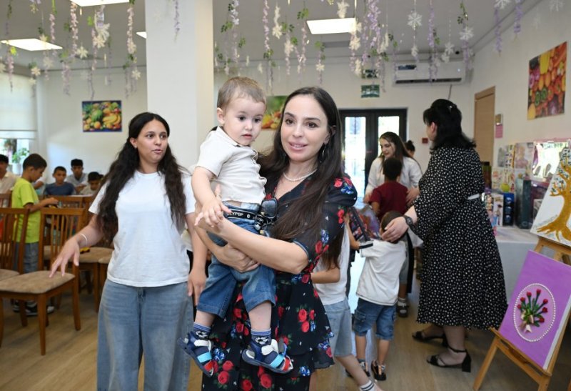 News about - Leyla Əliyeva Şəkidə Uşaq evi sosial xidmət müəssisəsinin sakinləri ilə görüşüb