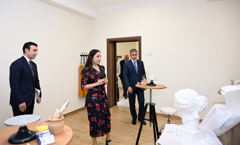 Leyla Aliyeva visits Sheki City Art School