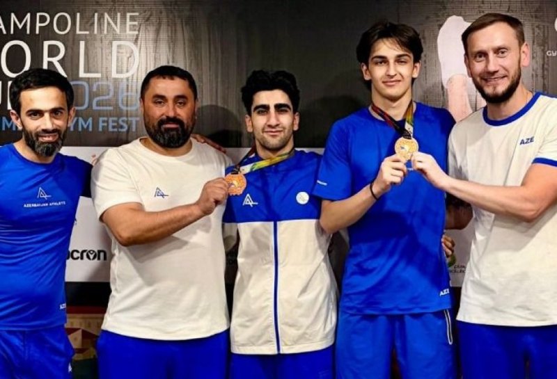 Azerbaijani gymnasts shine at Trampoline World Cup in Portugal