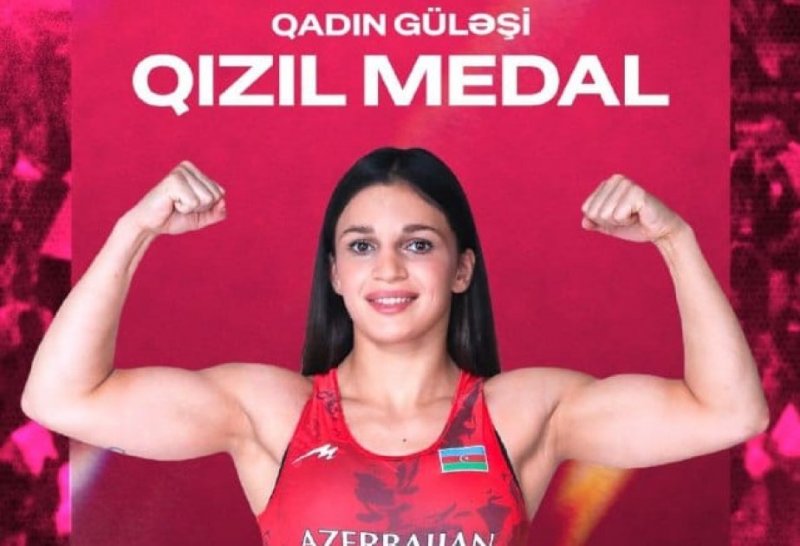 Azerbaijani female wrestler becomes three-time European champion