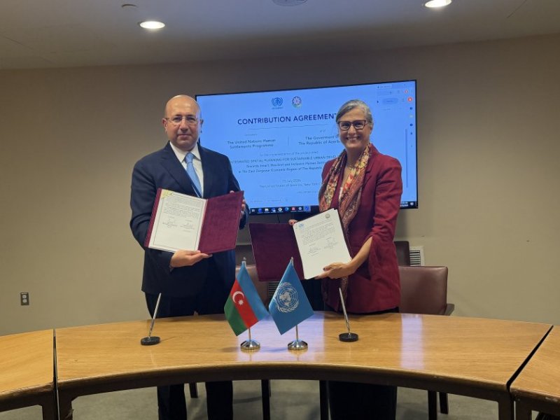 Azerbaijan, UN-Habitat ink agreement on sustainable development of East Zangezur