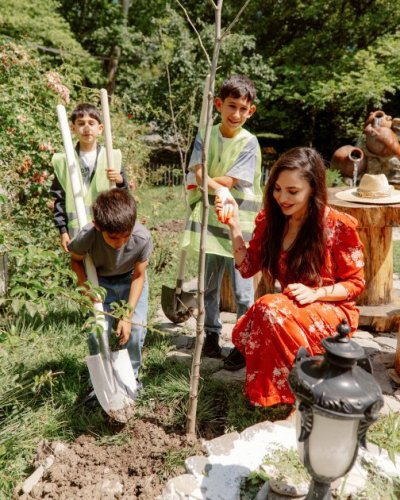 News about - Leyla Aliyeva attends opening of individual exhibition and tree-planting campaign in Gabala -  PHOTOS 