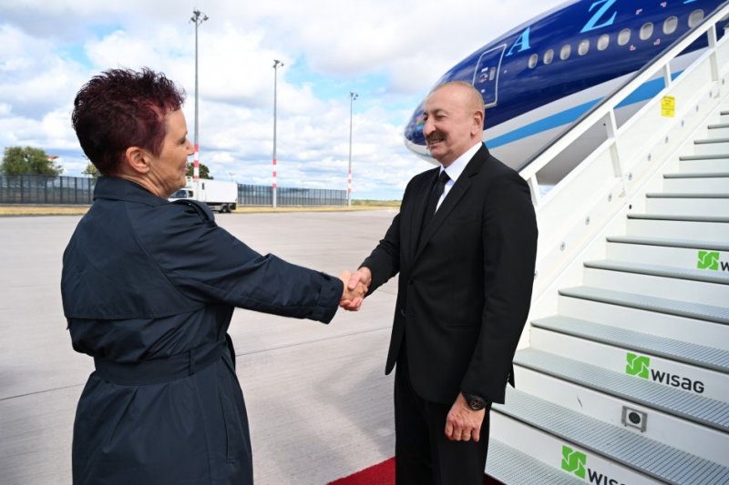 News about -   President Ilham Aliyev arrives in Germany for official visit  