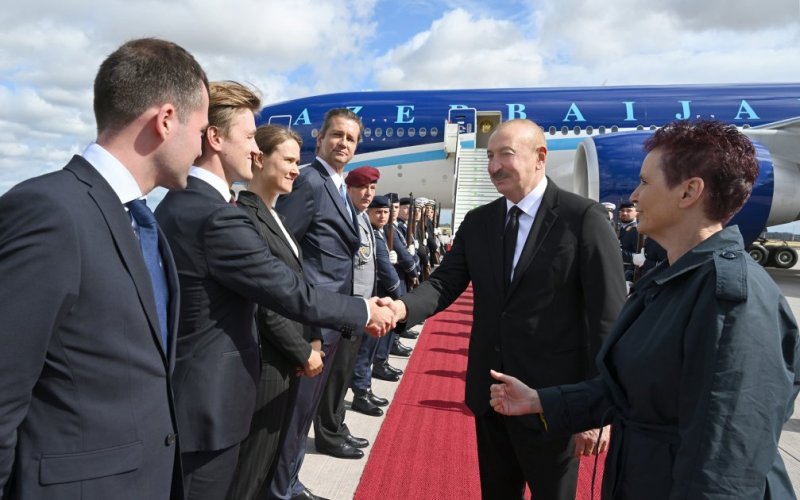 News about -   President Ilham Aliyev arrives in Germany for official visit  