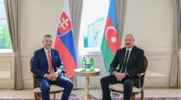   Şuşada Prezident İlham Əliyevin Slovakiya Prezidenti ilə təkbətək görüşü olub  