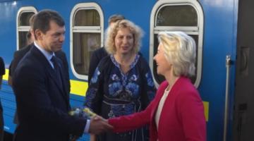 Avropa Komissiyasının Prezidenti Ursula Fon der Lyayen Kiyevdə səfərdədir