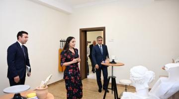 Leyla Aliyeva visits Sheki City Art School