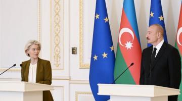 Ursula Fon der Lyayen sülh sazişinin paraflanmasına görə Prezident İlham Əliyevi təbrik edib