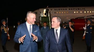 Slovak president arrives in Azerbaijan on official visit