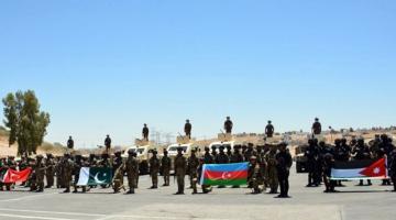 Azerbaijan Army servicemen take part in exercise in Jordan