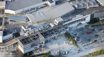 Dozens unaccounted for after explosion at quake-hit Kumamoto mall in Japan