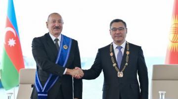   Azərbaycan və Qırğızıstan prezidentlərinin təltifolunma mərasimi keçirilib 