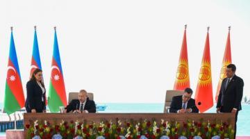 Azərbaycan ilə Qırğızıstan arasında imzalanmış sənədlər mübadilə edilib