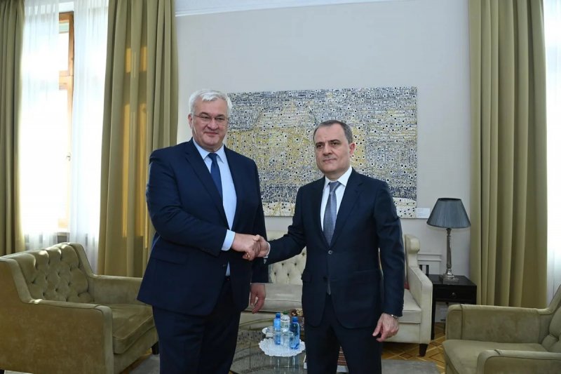 Ceyhun Bayramov və Andrey Sibiqa Kiyevdə görüş keçirir