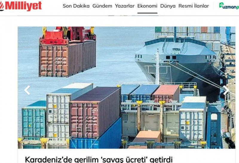 Media: Qara dənizdə gərginlik Türkiyə şirkətlərini alternativ marşrutlara yönəldir
