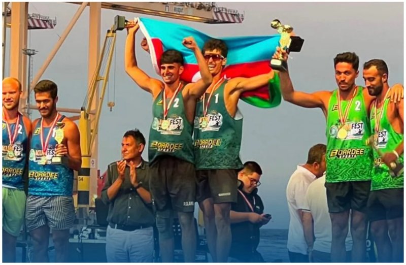 Azərbaycanın çimərlik voleybolçuları beynəlxalq turnirdə qızıl medal qazanıblar