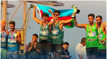 Azərbaycanın çimərlik voleybolçuları beynəlxalq turnirdə qızıl medal qazanıblar