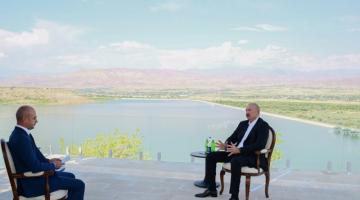   Prezident İlham Əliyev Naxçıvanda Azərbaycan Televiziyasına müsahibə verib  
