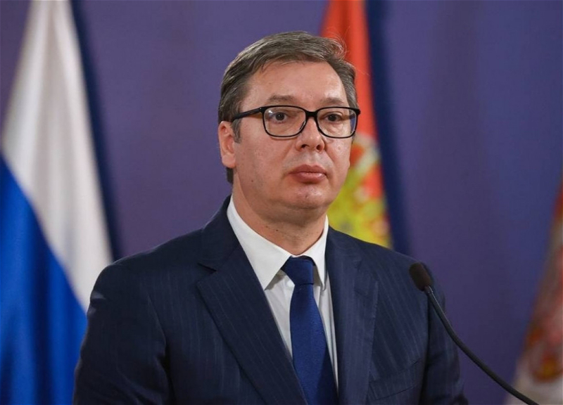 Serbiya Prezidenti Aleksandar Vuçiç Ukraynada səfərdədir