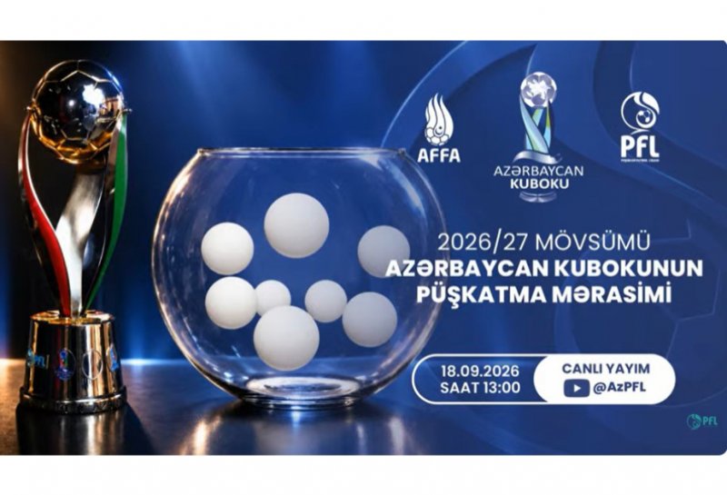 Futbol üzrə Azərbaycan Kubokunda yeni mövsümünün püşkü atılıb