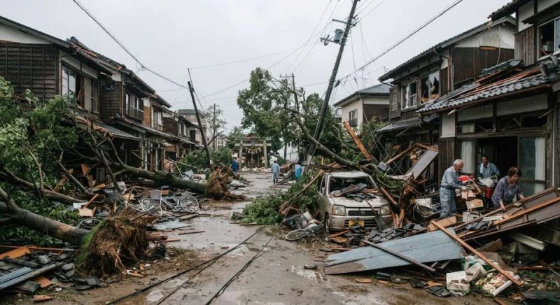 Nearly 17,000 homes in Japan remain without power after typhoon