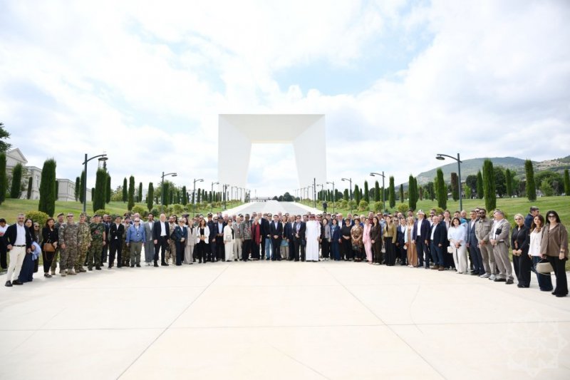 Representatives of diplomatic corps visit Victory Park in Azerbaijan's Khankendi