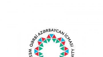 Qərbi Azərbaycan İcması Ermənistanı sülh prosesinə xələl gətirən addımlardan çəkinməyə çağırıb
