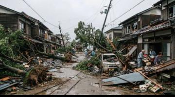 Nearly 17,000 homes in Japan remain without power after typhoon