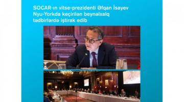 SOCAR-ın vitse-prezidenti Nyu-Yorkda bir sıra tədbirlərdə iştirak edib